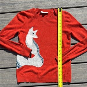 Orange fox sweater